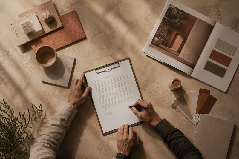 Design consultation materials and natural samples
